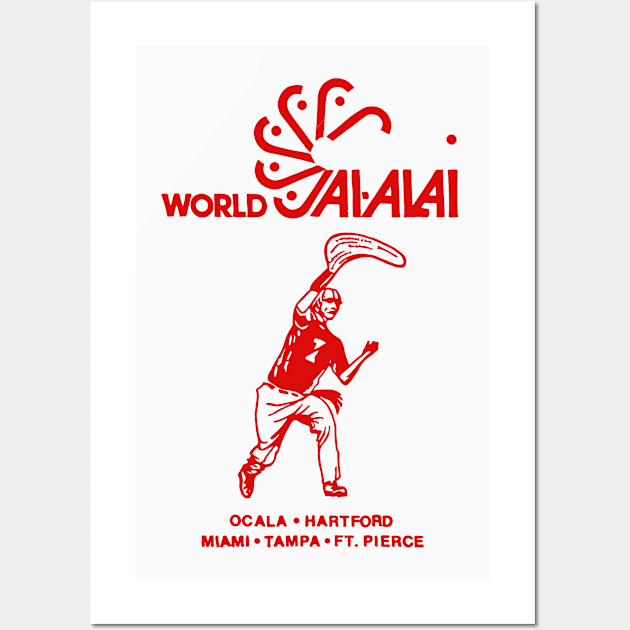 World Jai-Alai - Retro Aesthetic Wall Art by DrumRollDesigns